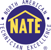 North American Technician Excellence (NATE) logo. Given to Complete Heating & Sheet Metal HVAC company in Spokane, WA.